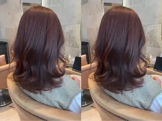 セミロング カラー カラーモデル募集三浦 愛哉のヘアスタイル