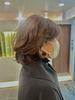 ショート カラー パーマ チーフデザイナー 若林　麻衣のヘアスタイル