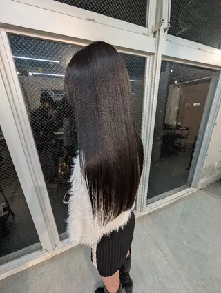 ロング パーマ 髪質改善.縮毛矯正 ×韓国ヘアyukiのヘアスタイル