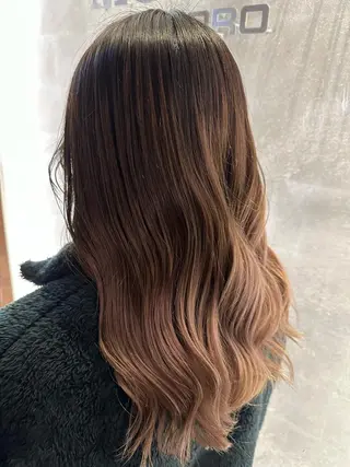セミロング カラー ヘアアレンジ MODE K’s川西 瀧尻光のヘアスタイル