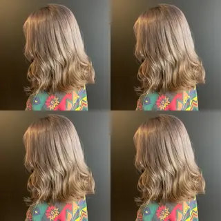 ミディアム カラー ✨縮毛矯正✖︎顔周り レイヤー✨ナカムラのヘアスタイル
