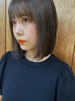 ミディアム カラー 砂原 ひよりのヘアスタイル