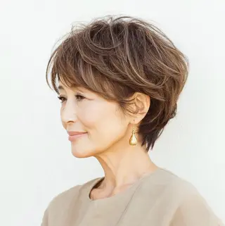 ショート 🌿京都丸みショート /小倉徒歩4分/多田のヘアスタイル