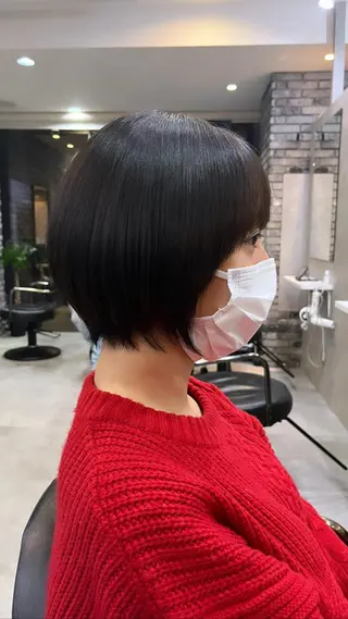 ショート 平尾/高宮/艶カラー /ハイライト/綜一郎のヘアスタイル