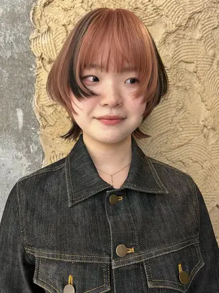 ショート カラー 圧倒的デザイン力 店長🎨RENAのヘアスタイル