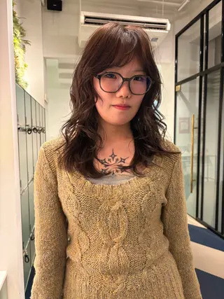 セミロング カラー La Pensee/ カスヤリクのヘアスタイル