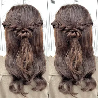 ロング ヘアアレンジ ヘアメ🎀推しカラー 🥣横浜/しほ🧸のヘアスタイル