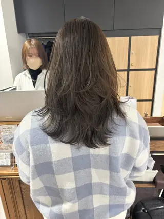 ミディアム カラー ダブルカラー 🌙chinariのヘアスタイル