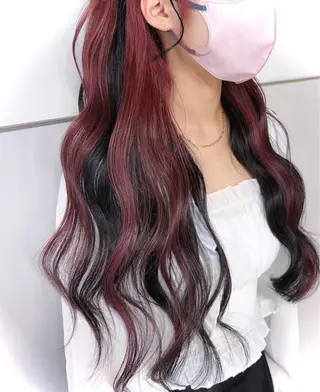 ロング カラー にった みずきのヘアスタイル