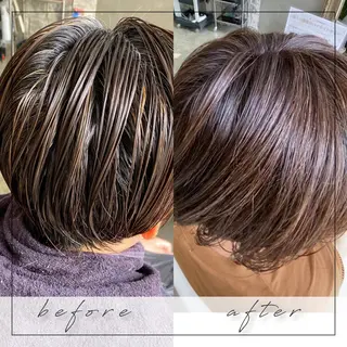 ショート くせ毛×ショート 上岡勇祐のヘアスタイル