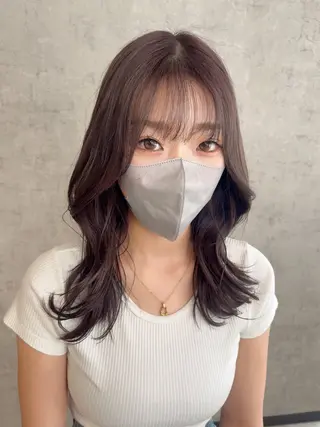 ミディアム KAEDE🎀 縮毛矯正＆パーマ特化のヘアスタイル