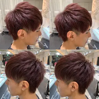 ショート カラー メンズ 赤み消しカラー /透明感カラー 上長のヘアスタイル