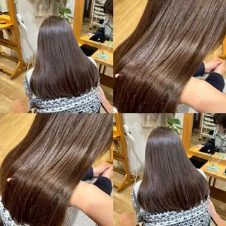 ロング カラー RINNO🌷透明感 カラー/縮毛矯正のヘアスタイル