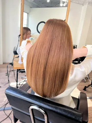 ロング 渋谷レイヤーカット❌ 縮毛矯正専門/武田涼のヘアスタイル