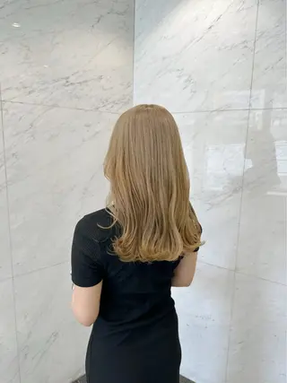 セミロング カラー 古田 昂也のヘアスタイル