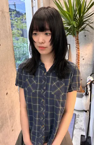 セミロング yuuna/ ハッシュカット🎀のヘアスタイル