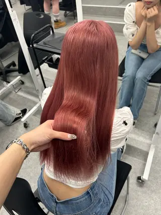 ロング カラー ヘアアレンジ 🎀RIN🎀 縮毛矯正🩶暗髪のヘアスタイル
