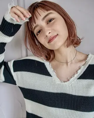 ミディアム カラー 松島祐介【店長／ トップディレクター】のヘアスタイル