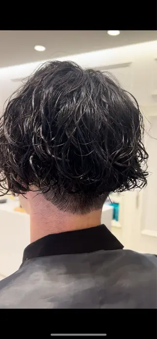 ミディアム 🎸メンズ朝ラク! パーマ特化ren🎸のヘアスタイル