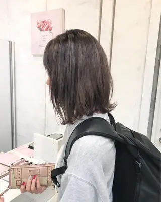 ミディアム カラー ヘアアレンジ 縮毛矯正 髪質改善寺坂雄飛💐のヘアスタイル