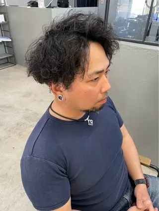 ショート パーマ メンズ メンズ専門サロン wokeのヘアスタイル
