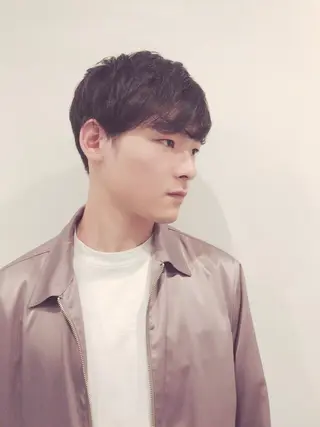 ショート カラー パーマ メンズ ちこ .のヘアスタイル