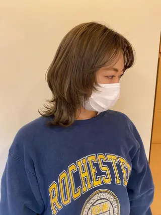 ミディアム カラー コマツリサ ROCCO eastのヘアスタイル