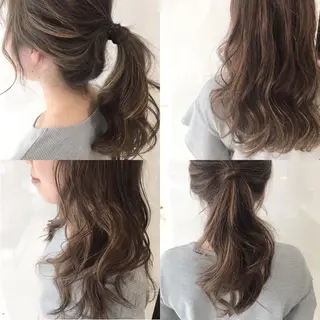 ミディアム セミロング ロング カラー ヘアアレンジ NORME経堂 nonのヘアスタイル