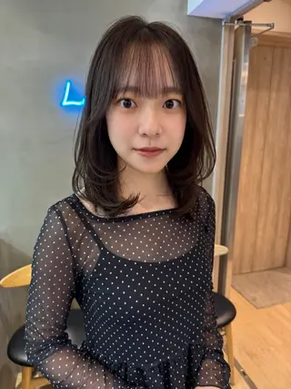 ミディアム カラー 🌷韓国レイヤー/艶 カラー🇰🇷amiのヘアスタイル