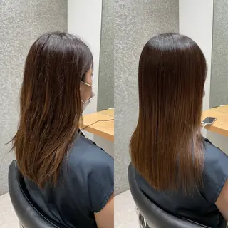 セミロング 髪質改善ヘアケア 艶髪特化/上田のヘアスタイル
