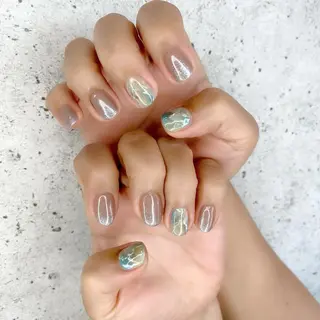 ミディアム カラー パーマ ヘアアレンジ メンズ キッズ ネイル マツエク・マツパ Salon Ｋのネイルデザイン