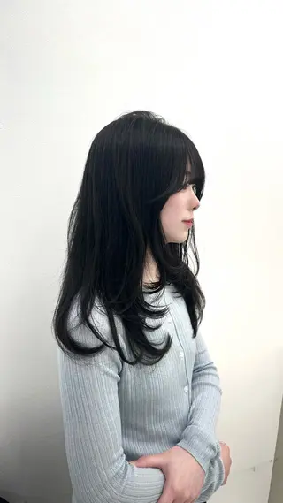 ロング カラー ヘアアレンジ 大人っぽ中韓レディ ヘア🤍MAOのヘアスタイル