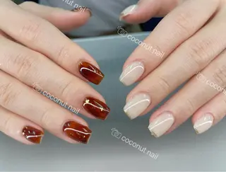 ネイル 神田 ココナッツのネイルデザイン