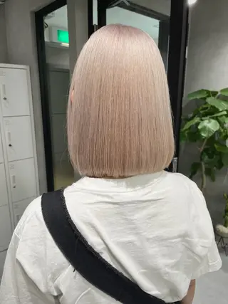 ショート カラー 暖色ハイトーン特化 🥇Mioのヘアスタイル