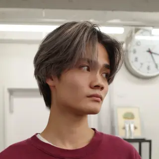 カラー メンズ メンズハイライト／ メンズブリーチカラーのヘアスタイル