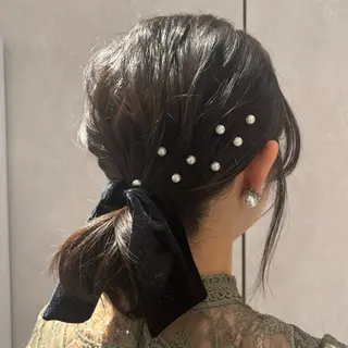 ミディアム 結べるレイヤーカット /カラー/あさかのヘアスタイル