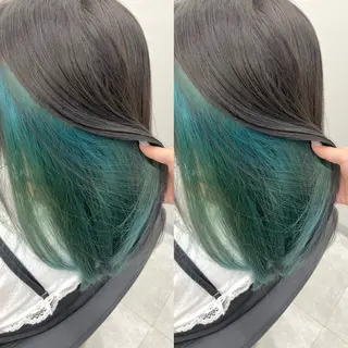 セミロング 透明感カラー🪿🤍 顔まわりカットのヘアスタイル