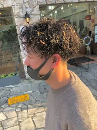 ショート メンズ メンズパーマ屋さん /yuki☃️💭のヘアスタイル