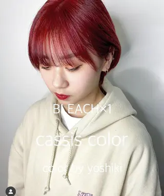 ショート カラー 🧡色落ちまで2度綺 麗なカラー🧡ヨシキのヘアスタイル