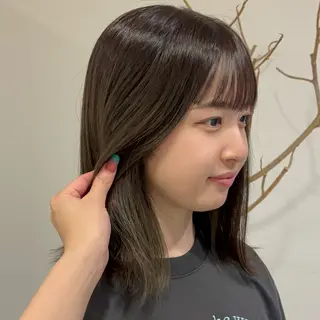 ミディアム 名駅/sHiHo/透 明感カラー✨🎀/のヘアスタイル