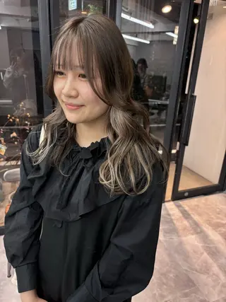 ロング カラー leben serikaのヘアスタイル