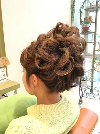 セミロング ヘアアレンジ 美容院 むぎのその他イメージ
