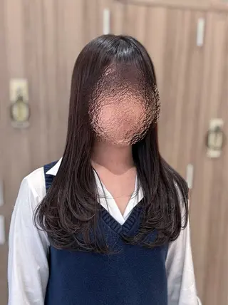 セミロング ブリーチ/パーマ 縮毛/レイヤーaoiのヘアスタイル