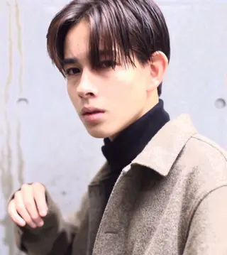 ミディアム メンズ AKI アキのヘアスタイル