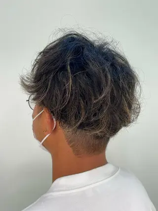 ショート カラー パーマ ヘアアレンジ メンズ ネイル マツエク・マツパ 💠AYANE /吉祥寺💠のマツエク・マツパデザイン