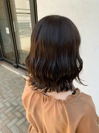 ミディアム カラー 艶髪レイヤー上田 紗也🇰🇷💗のヘアスタイル