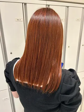 ロング カラー たけだゆめ ダブルカラーのヘアスタイル