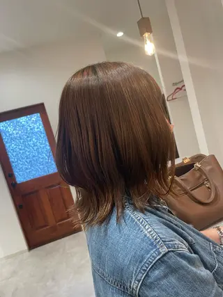 ミディアム パーマ やまこし 美裕樹のヘアスタイル