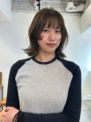 ミディアム カラー ボブ/レイヤー 大阪梅田/きょうかのヘアスタイル