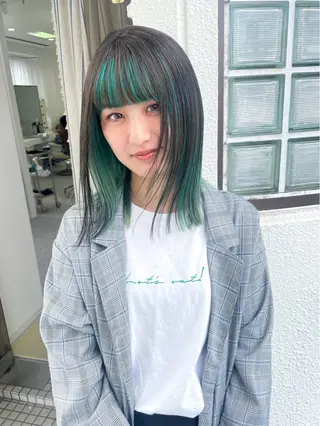 ミディアム カラー 🩵LOMARLIE 倉敷KARIN🩵のヘアスタイル
